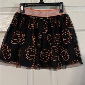 Cat & Jack Black Skirt with Orange Trim